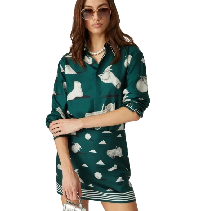 Metaphysical silke-skjorte Metaphysical silke-skjorte