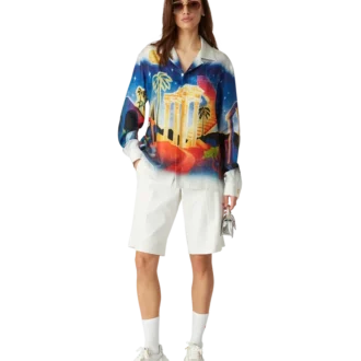 Midnight Acropolis silke-skjorte Midnight Acropolis silke-skjorte