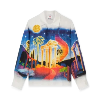 Midnight Acropolis silke-skjorte Midnight Acropolis silke-skjorte