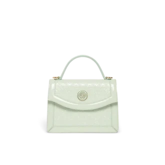 Mini Jeanne-veske med preget Mint-monogram