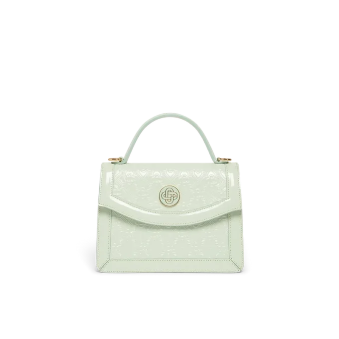 Mini Jeanne-veske med preget Mint-monogram