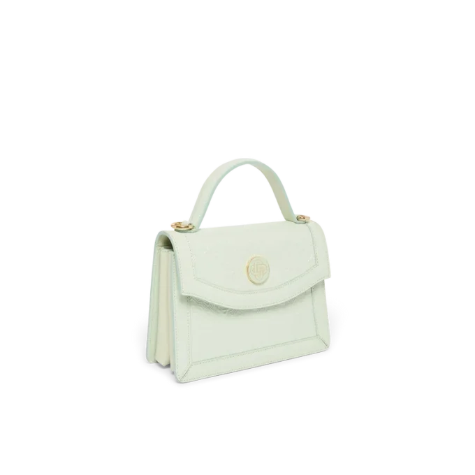 Mini Jeanne-veske med preget Mint-monogram
