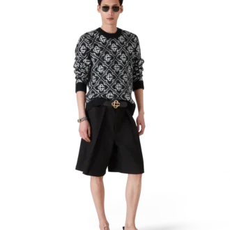 Mohair-genser med monogram