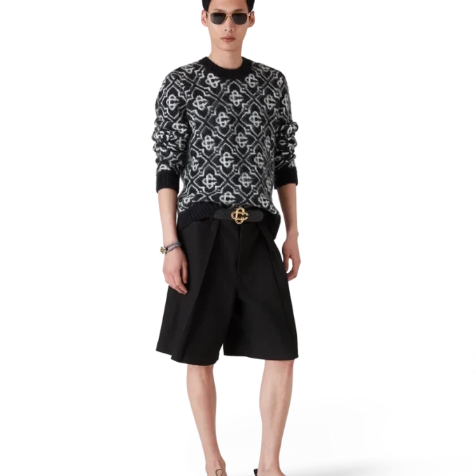 Mohair-genser med monogram