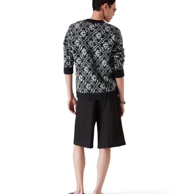 Mohair-genser med monogram