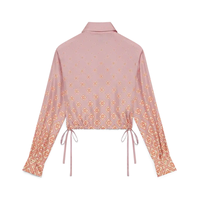 Monogram Degrade langermet silkeskjorte