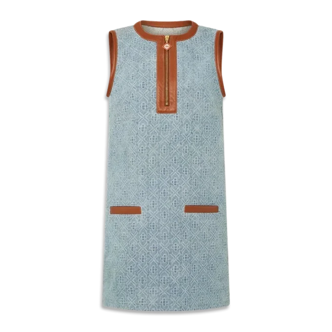 Monogram-denimkjole