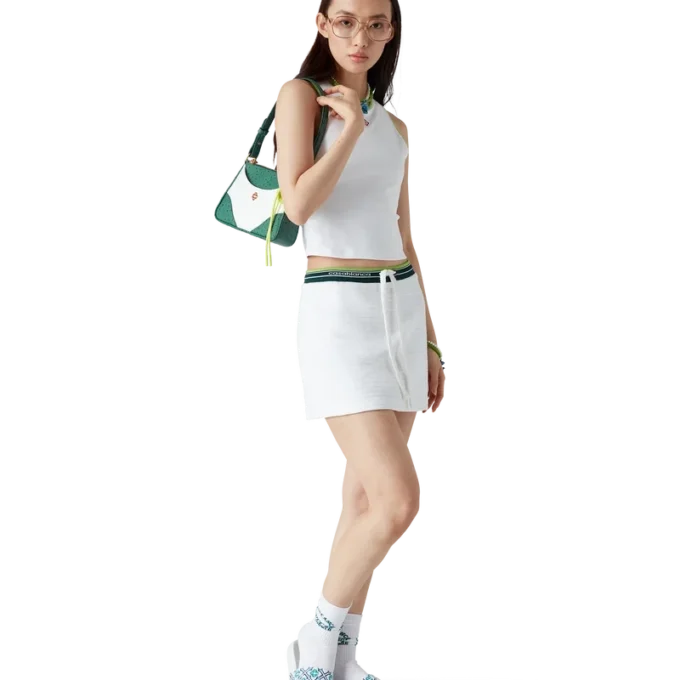 Monogram-frottéslippers for kvinner