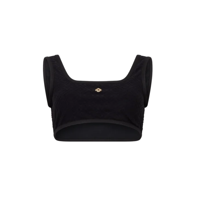 Monogram Jacquard-bikinitopp