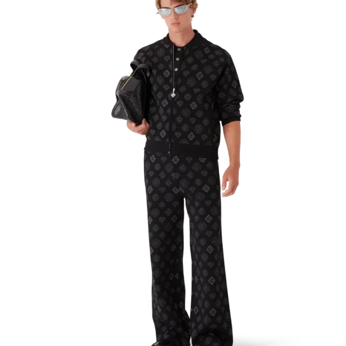 Monogram Jacquard-bomberjakke