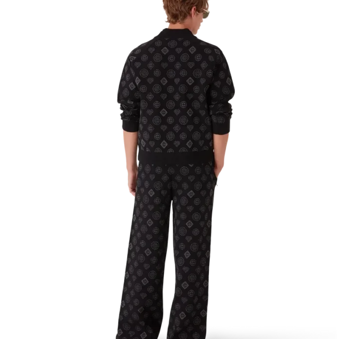 Monogram Jacquard-bomberjakke