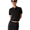 Monogram Jacquard Pique-skjorte