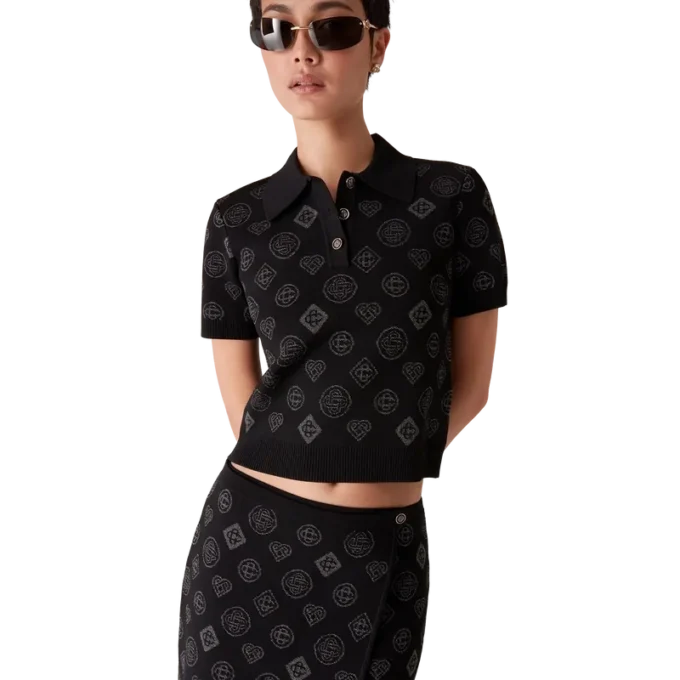 Monogram Jacquard Pique-skjorte