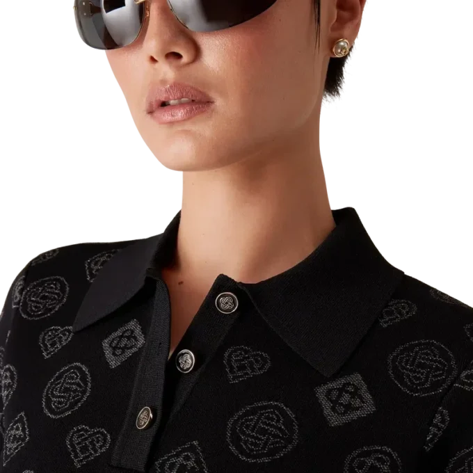 Monogram Jacquard Pique-skjorte