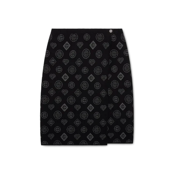 Monogram Jacquard-skjørt