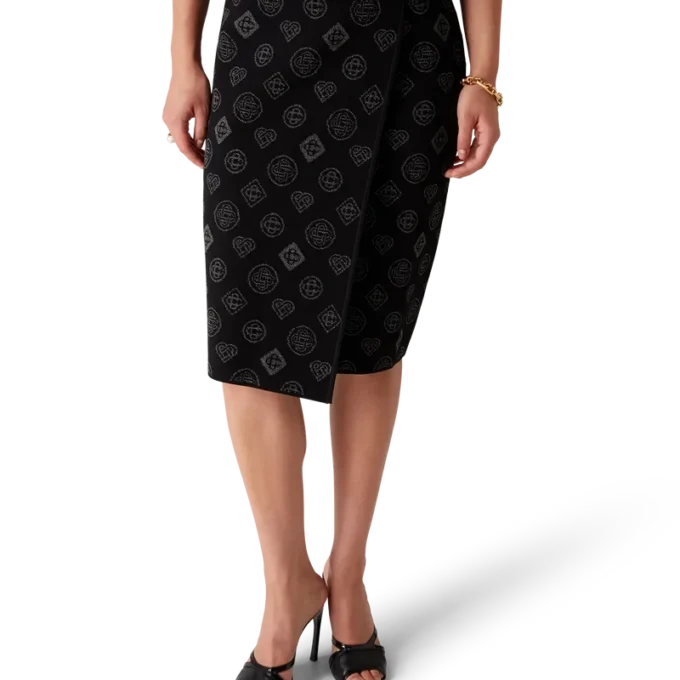 Monogram Jacquard-skjørt