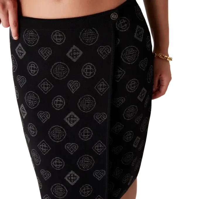 Monogram Jacquard-skjørt