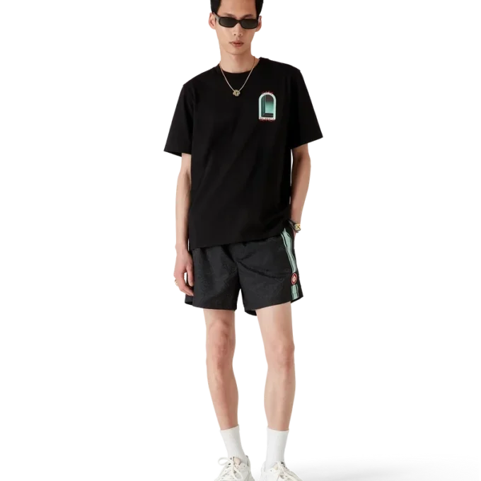 Monogram Jacquard Stripe-shorts