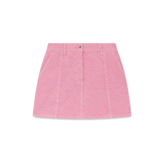 Monogram-jeansskjørt