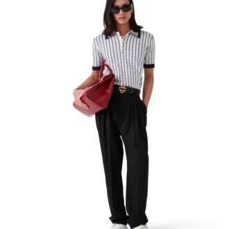 Monogram-pique-skjorte