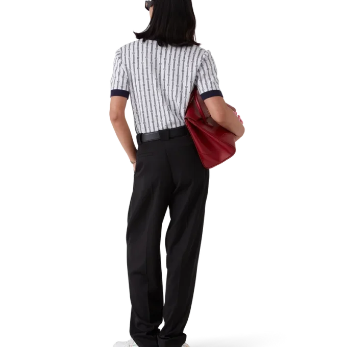 Monogram-pique-skjorte