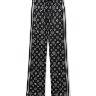 Monogram pyjamasbukser i silkesatin