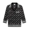 Monogram pyjamaskjorte i silkesatin