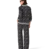 Monogram pyjamaskjorte i silkesatin
