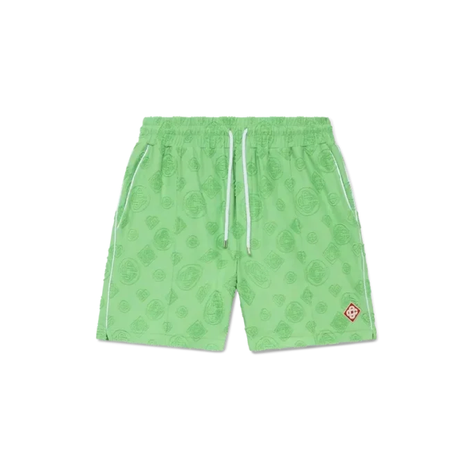 Monogram-Shorts i frotté