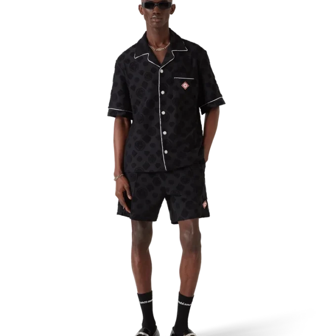Monogram-Shorts i frotté