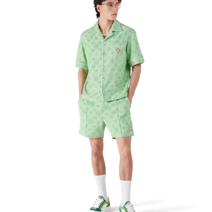 Monogram-Shorts i frotté