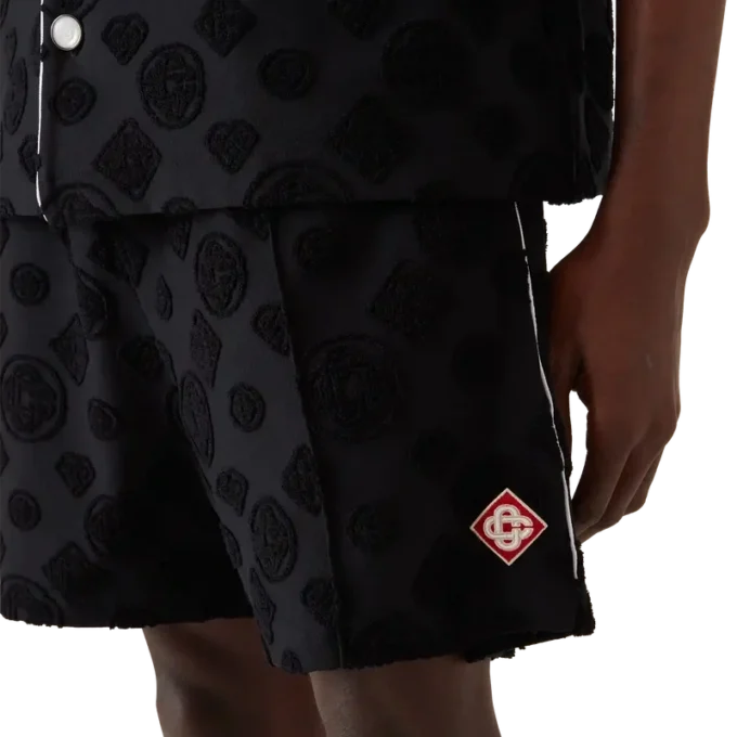 Monogram-Shorts i frotté