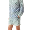 Monogram-shorts i frotté med fargegradient