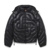 Monogram-vattert nylon-pufferjakke