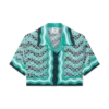 Monogram Wave kort silke-skjorte Monogram Wave kort silke-skjorte