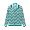 Monogram Wave langermet silkeskjorte Monogram Wave langermet silkeskjorte