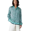 Monogram Wave langermet silkeskjorte Monogram Wave langermet silkeskjorte