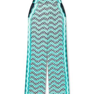 Monogram Wave silk bukser