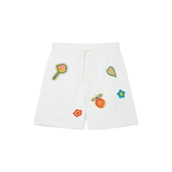 Motiv-hæklede shorts
