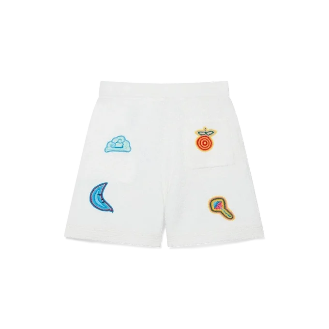Motiv-hæklede shorts