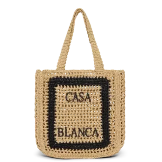 Naturlig raffia-veske