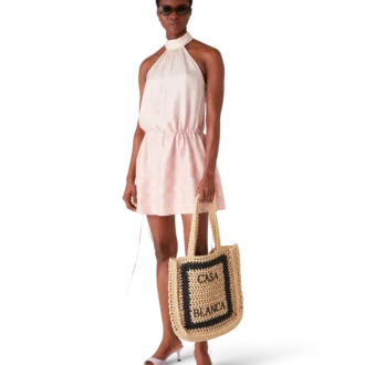 Naturlig raffia-veske