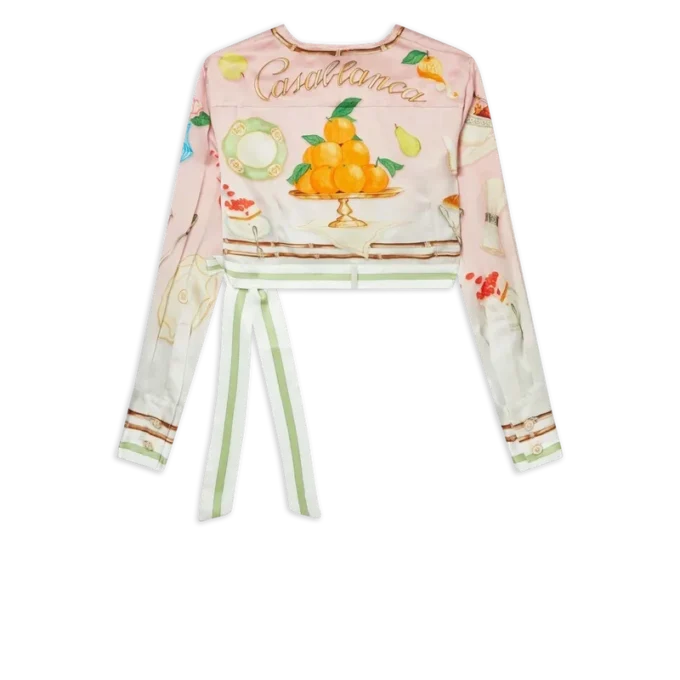 Ne Pas Deranger-wrapbluse