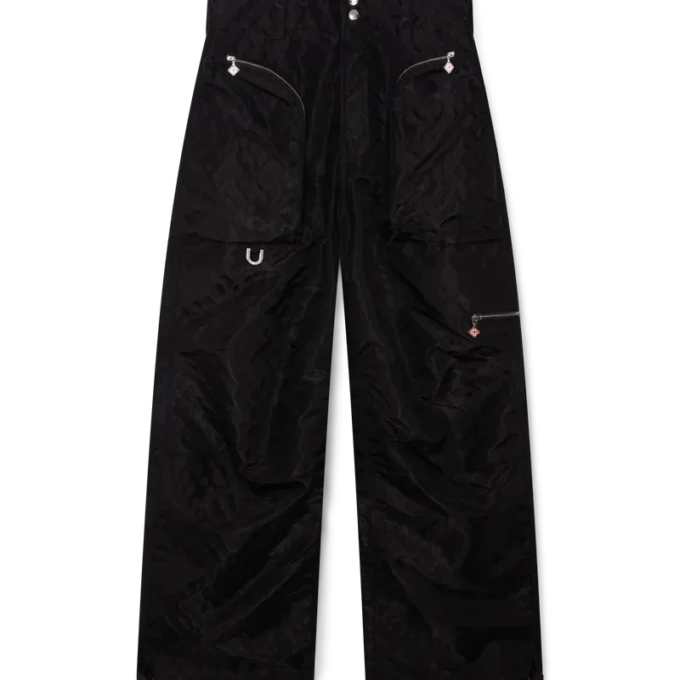 Nylon Jacquard-cargobukser