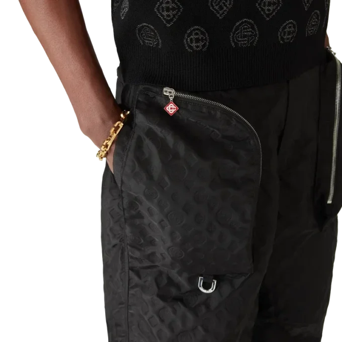 Nylon Jacquard-cargobukser