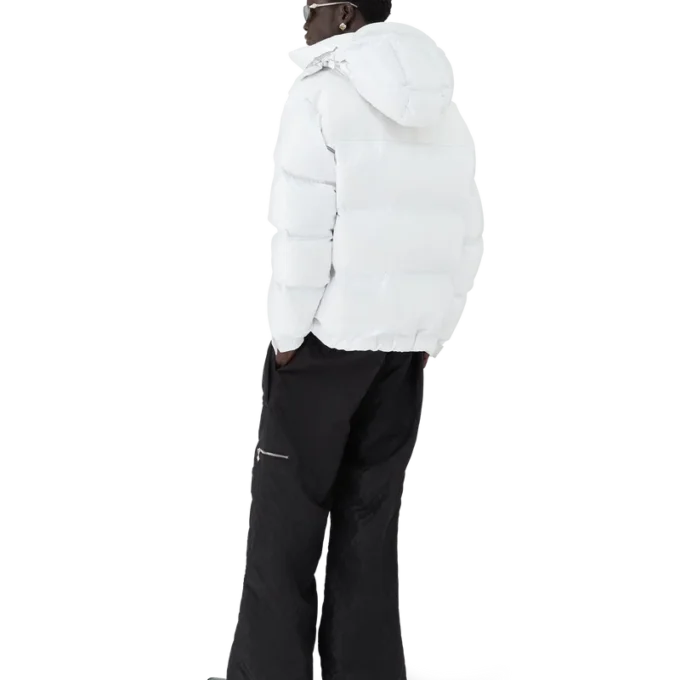 Nylon- og ripstop-pufferjakke