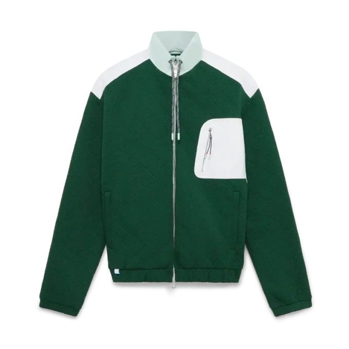 Nylonjakke med monogramjacquard