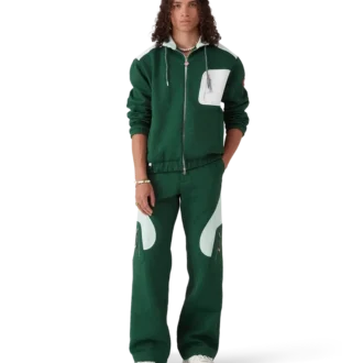 Nylonjakke med monogramjacquard