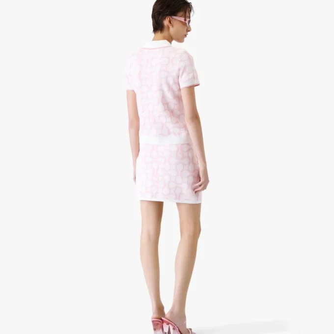 Optic Drop-pique-skjorte