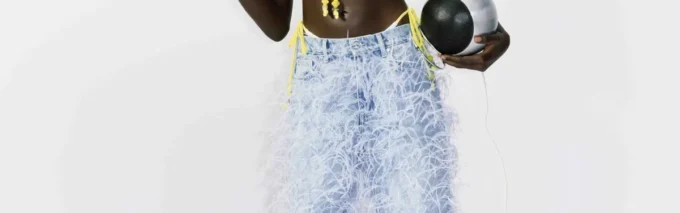 Optic Drop String-bikinibukse med perler